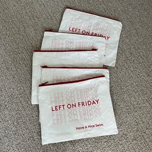 Set of 5 Left on Friday swim storage bags, new